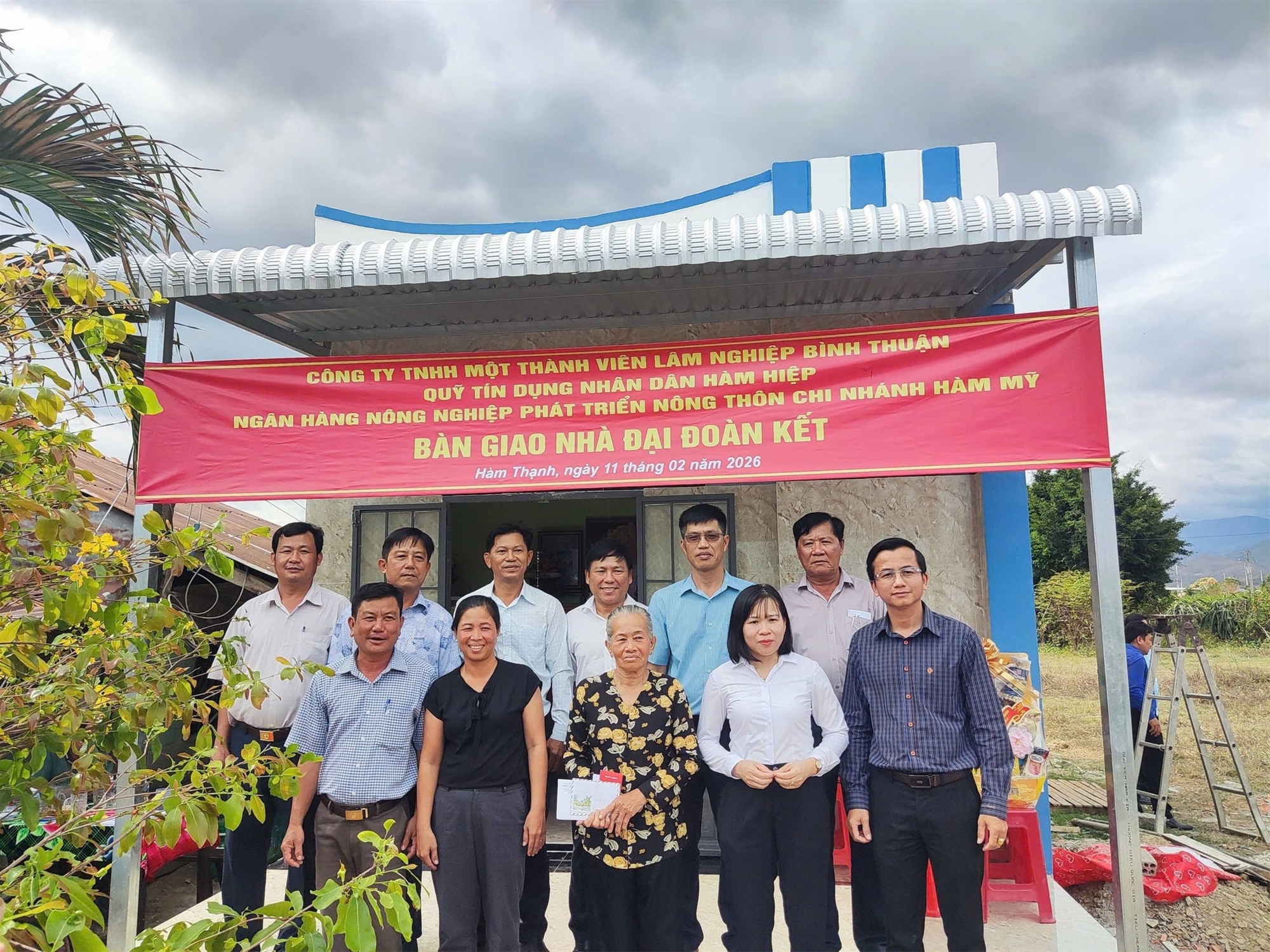 HOẠT ĐỘNG TẶNG CĂN NHÀ ĐẠI ĐOÀN KẾT CỦA ĐOÀN CƠ SỞ CÔNG TY TNHH MTV LÂM NGHIỆP BÌNH THUẬN